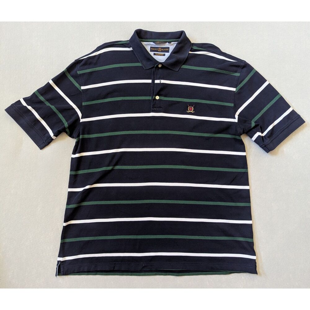 Vintage Tommy Hilfiger Golf Polo Mercerized Pima Cotton Size L